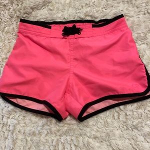 Pink youth water shorts, Size L (10-12)